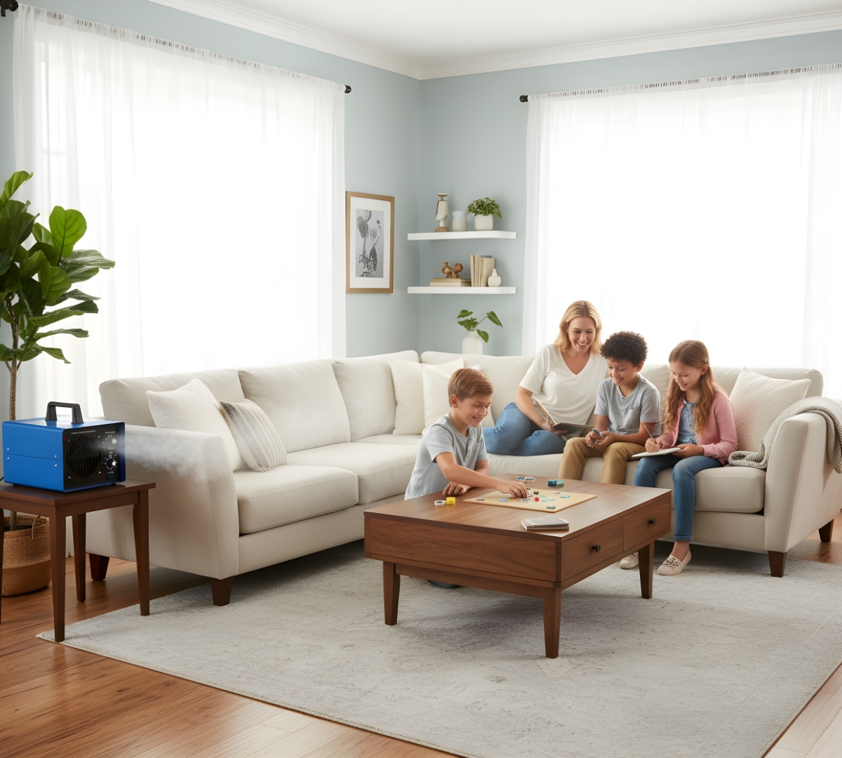 Ozone Generator for House, Ozone generator in living room